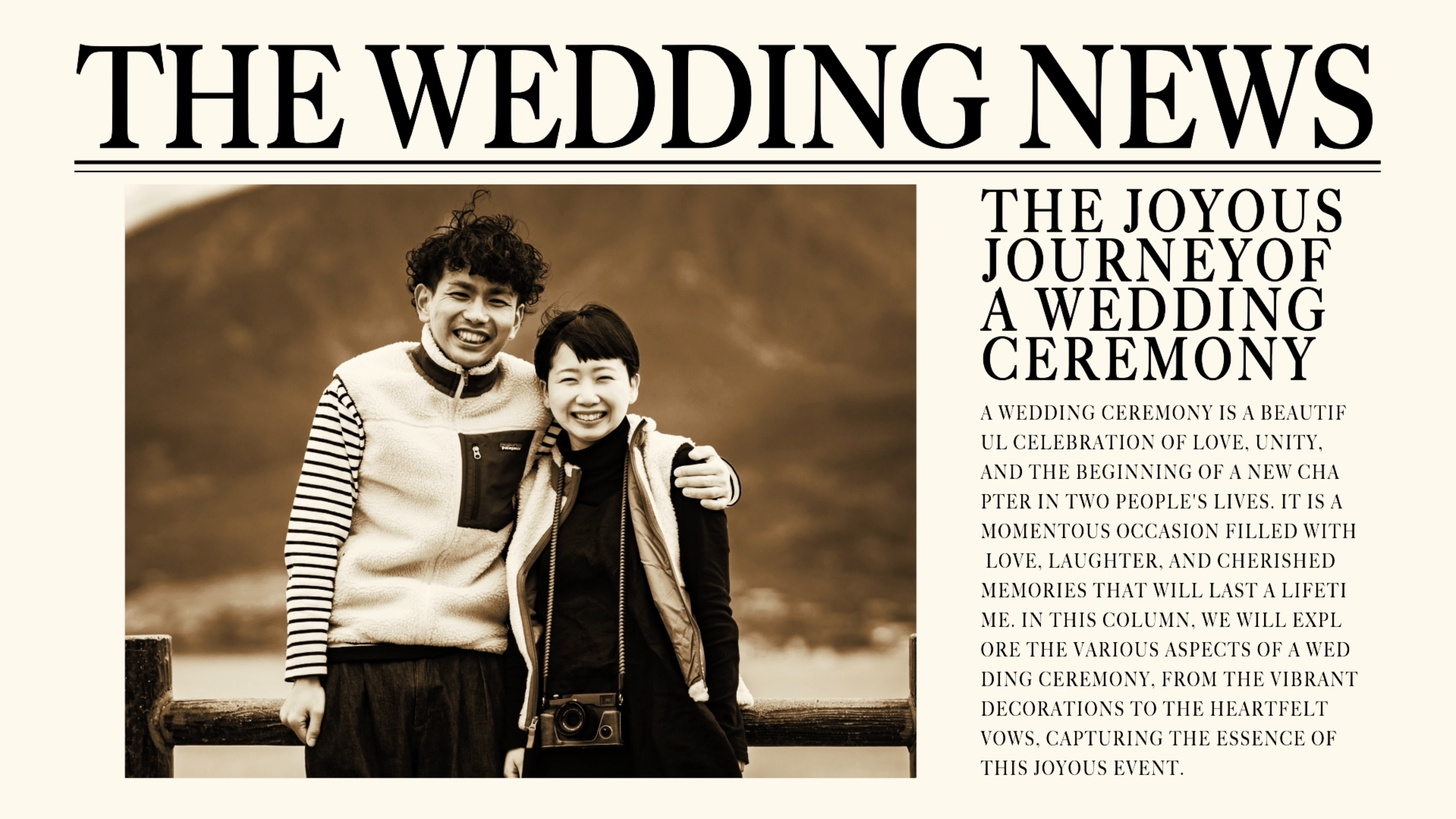 結婚式プロフィールムービー